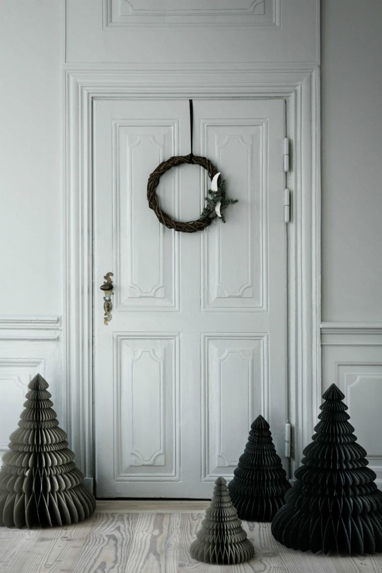 Karácsonyi dekoráció DIY design Karácsonyfa koszorú DIY papír