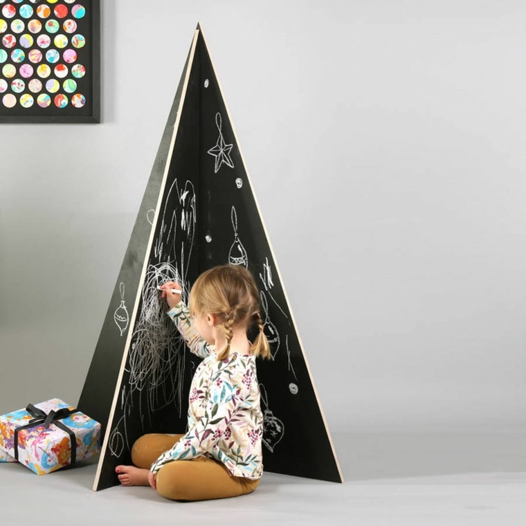 Decorazione di carta per albero di Natale per bambini ardesia moderna per albero di Natale