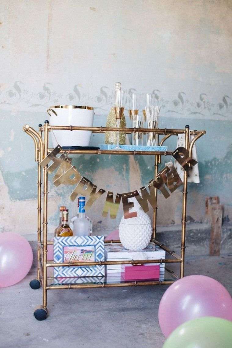 bar-deco-idea-carrello di capodanno