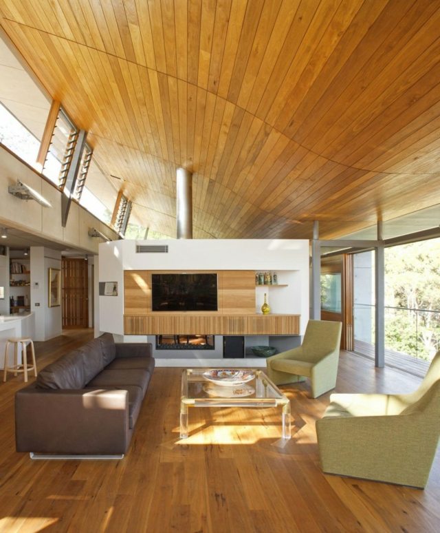 idee per arredare il soggiorno in legno