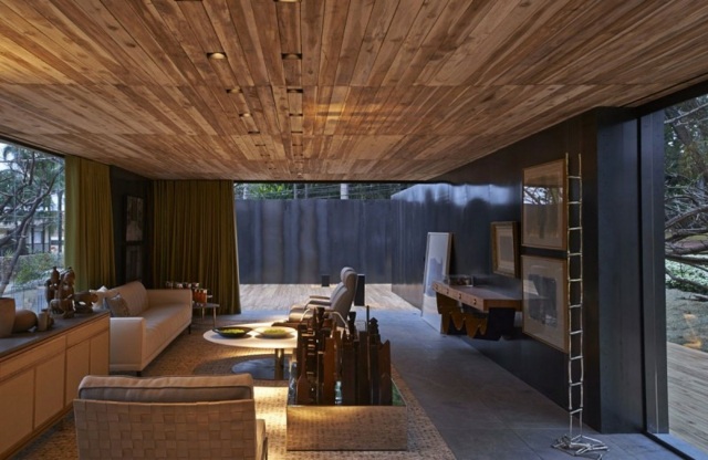 idee per arredare il soggiorno in legno beige