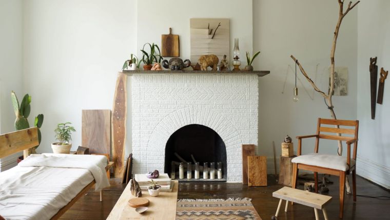 decorazione primaverile con piante in stile scandinavo