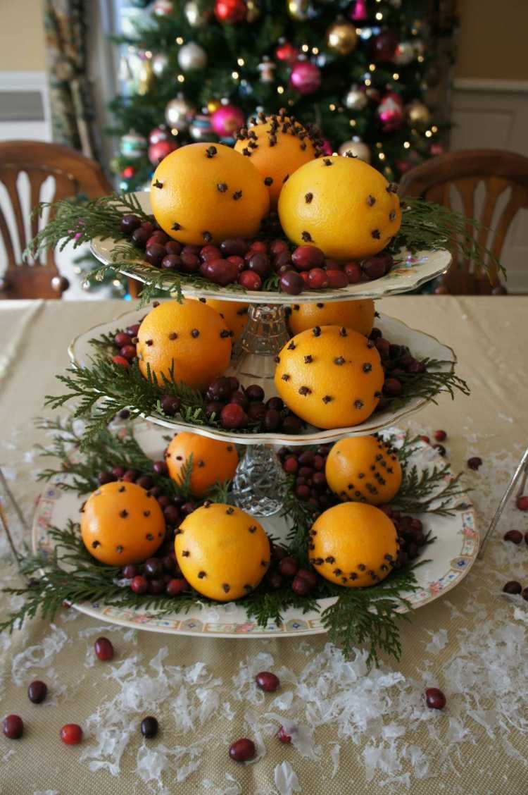 Napravi sam božićni stol ukras naranče