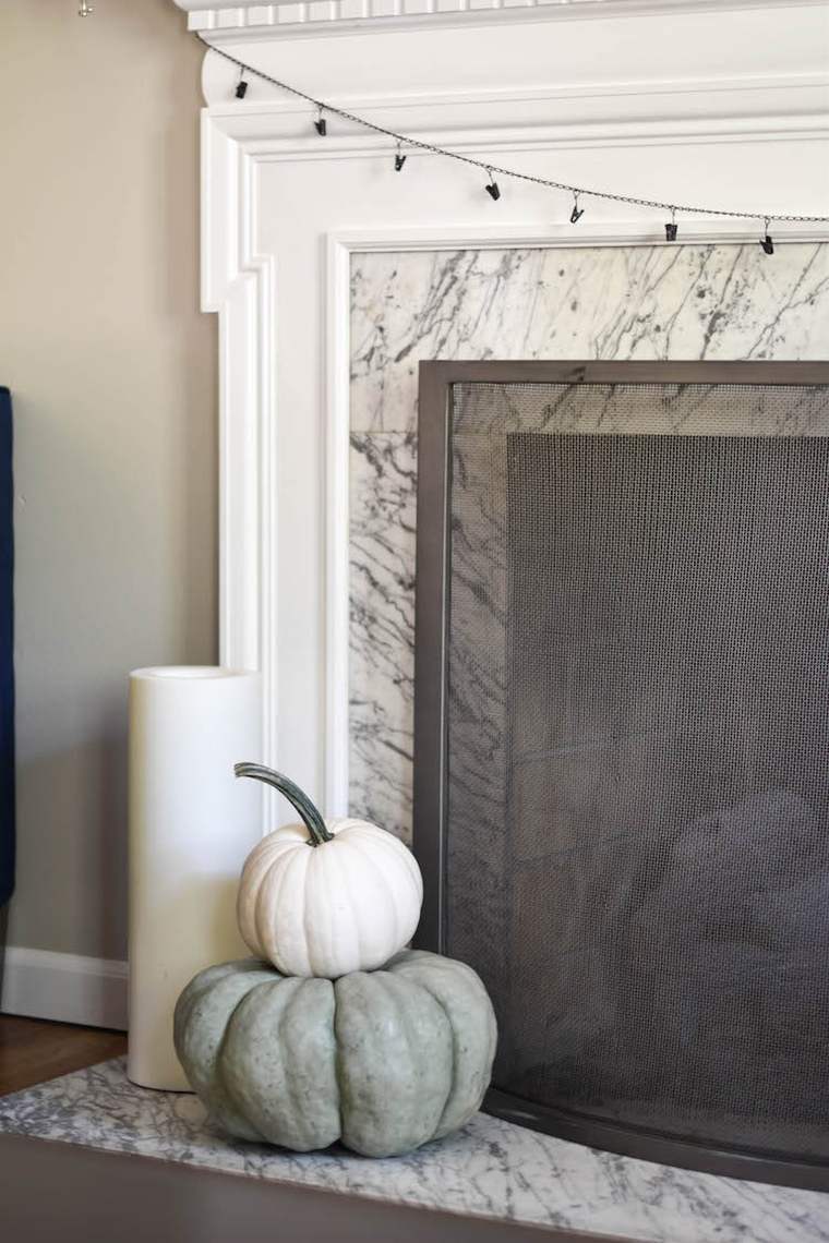 minimalistinis rudens dekoras