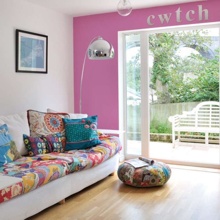 sofos dizaino spalvų idėja vasaros deko pagalvėlės