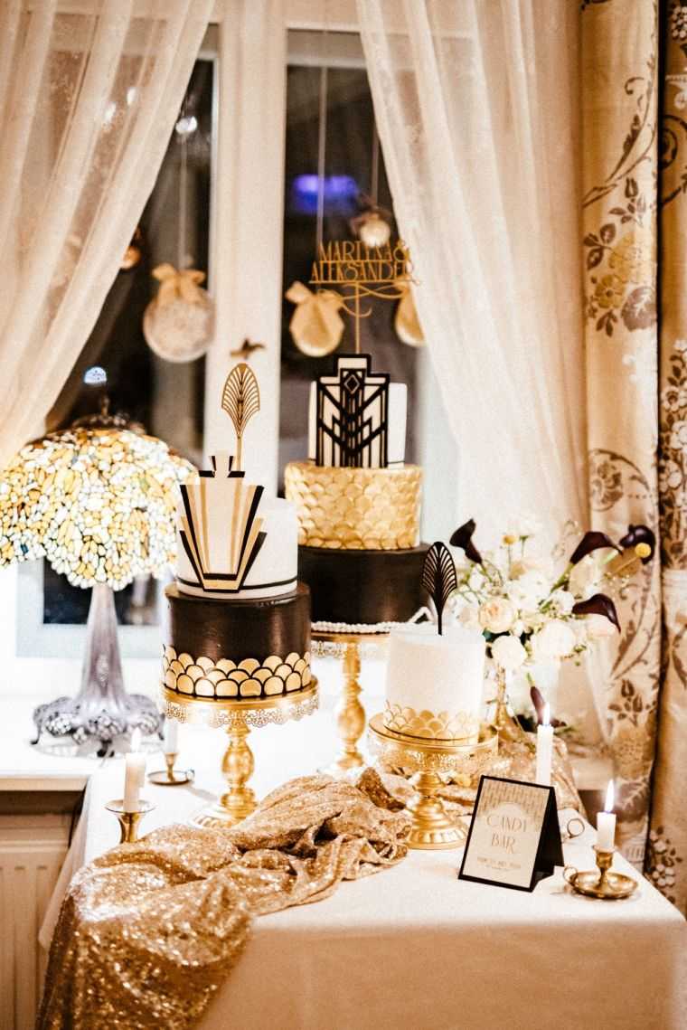 decorazione-matrimonio-nero-oro