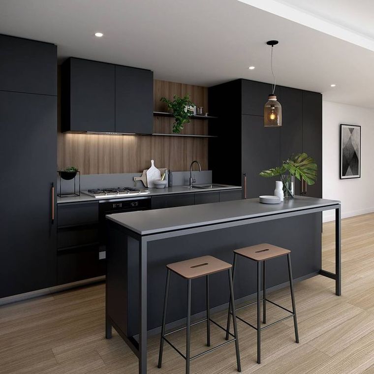 arredamento cucina nera moderna pinterest