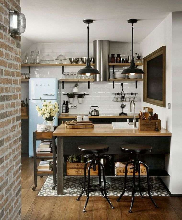 arredo-cucina-in-stile-industriale-vintage-smeg-frigorifero