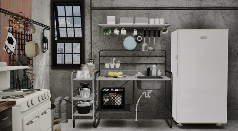 ミニキッチン-ikea-design-fridge