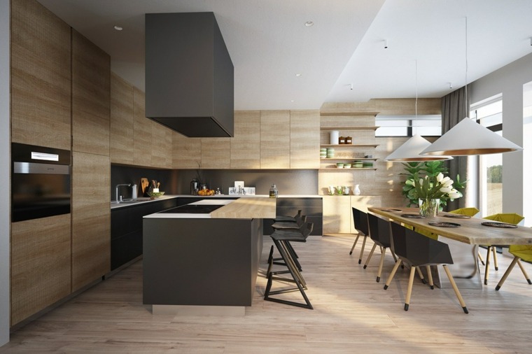 namų dizaino virtuvės sala