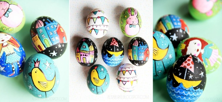 Velykų kiaušinių vaikų kambario dekoravimas