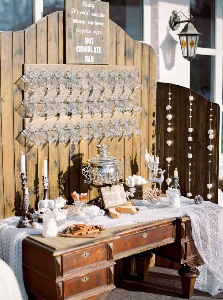 foto-vestuvės-žiemą-originalus-dekoravimas-vintažinis stilius