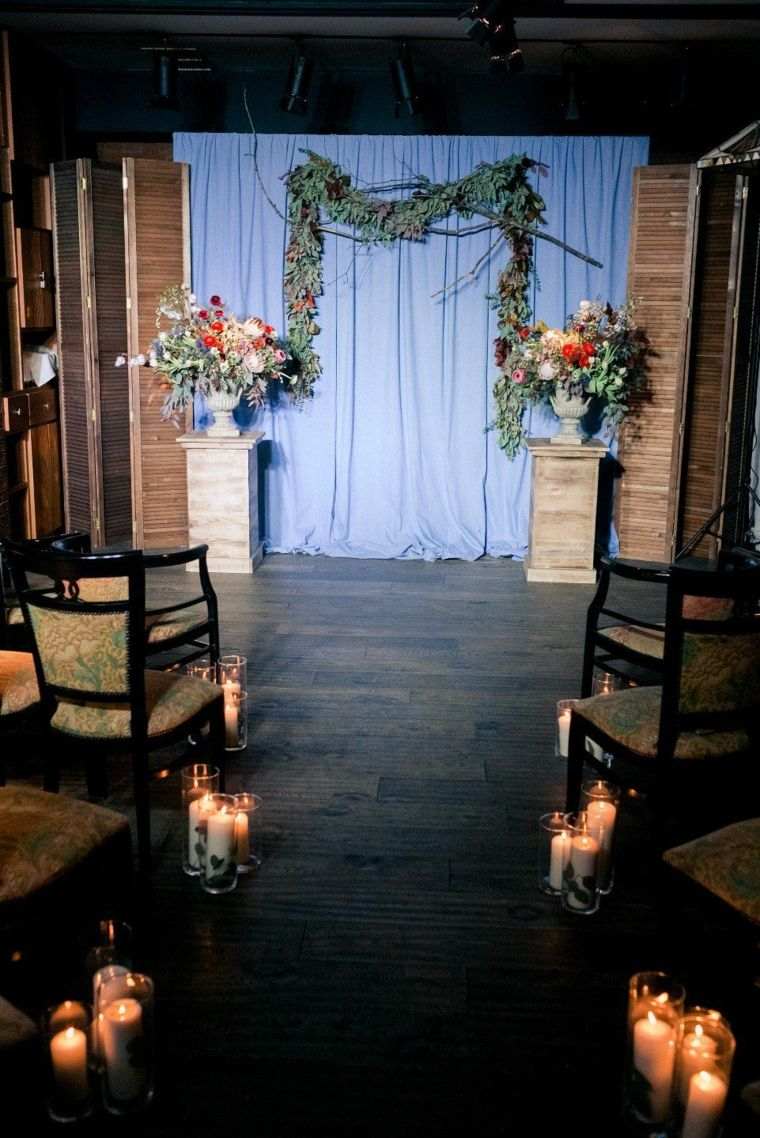 vestuvių organizavimas-žiemos-idėjos-kambario ceremonija