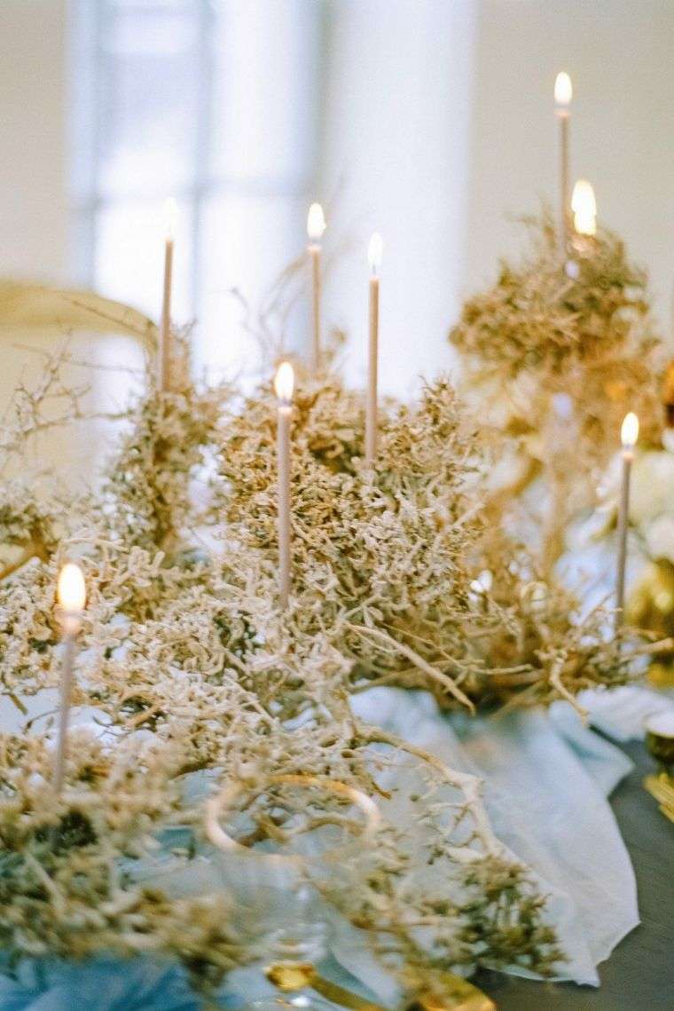 gėlių-vestuvių stalo-žiemos-deko-idėja