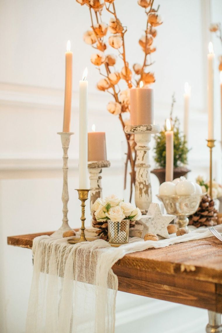 rusztikus-elegáns stílusú esküvői dekoráció-példa