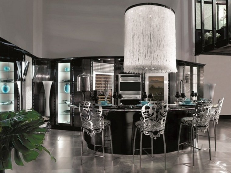 interni art deco cucina moderno-chic