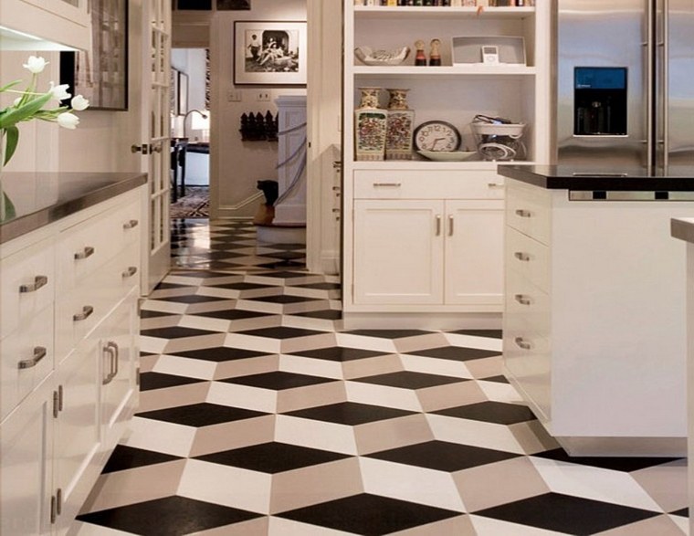 interni cucina art deco-illusione ottica