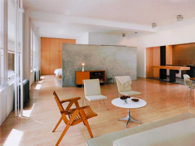 interni contemporanei design moderno stile minimalista sedie in legno stile semplice e pulito