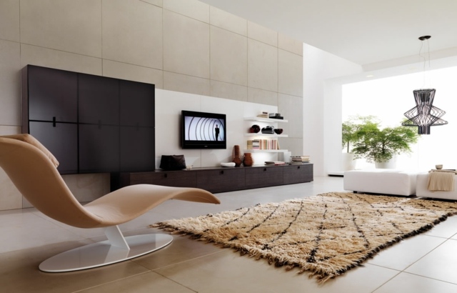mobili soggiorno design divano hitech