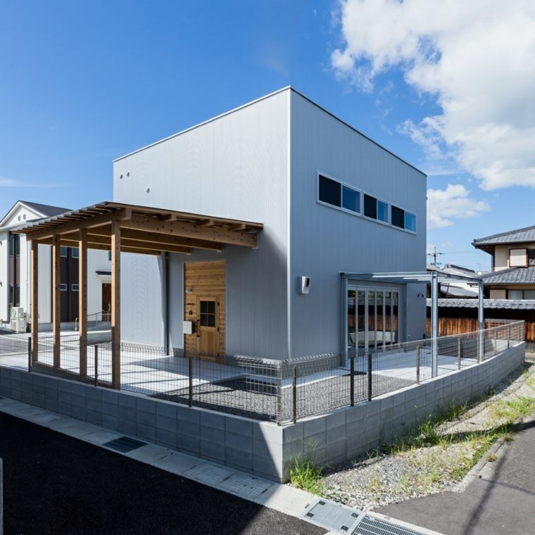 šiuolaikinio namo išorės dizaino idėja dizainas japonija alts dizainas ishibe japonija