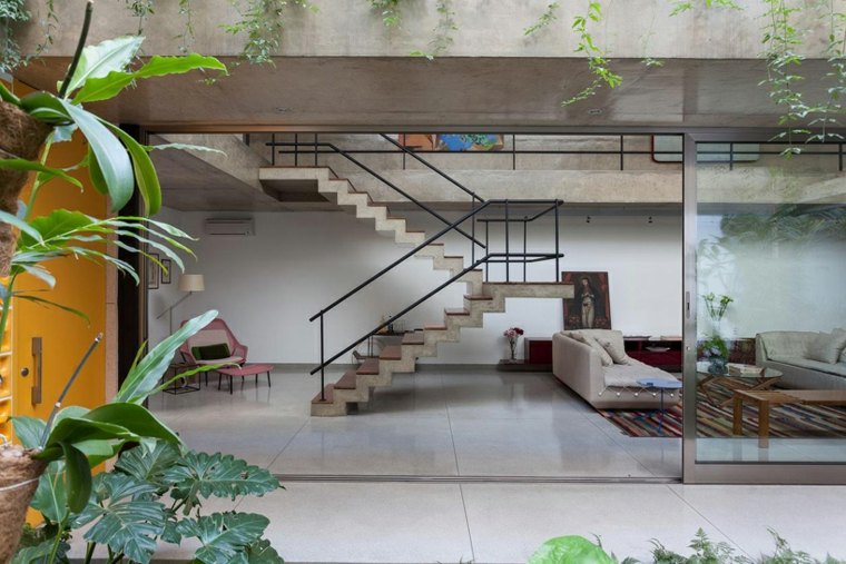interjeras šiuolaikinis namas modernus dizainas interjero dizainas laiptų dizainas sao paulo brazilija cr2 arquitetura
