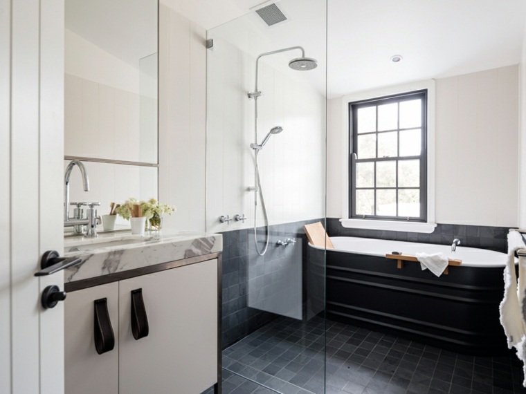 modernaus dizaino namas šiuolaikiškas vonios vonios dizainas Luigi Rosselli architektai sydney australia