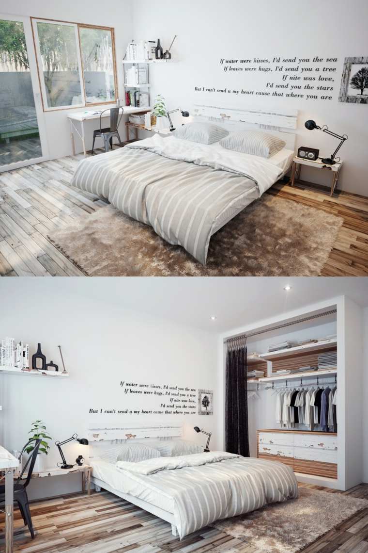 modernus „Scnadina“ dizaino miegamojo lovos madingas grindų kilimėlis