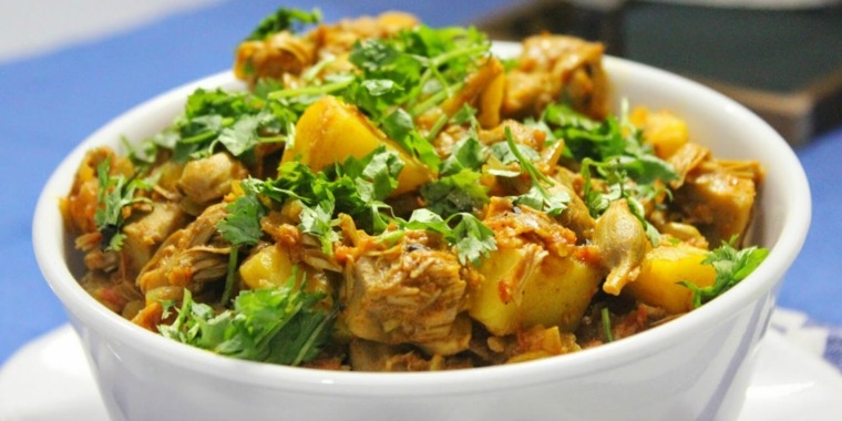 jackfruit piatto-giallo-curry