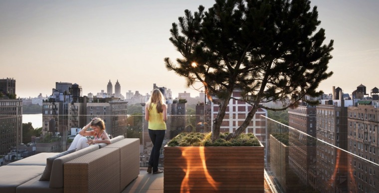 Modern városi tetőterasz tereprendezési ötletek