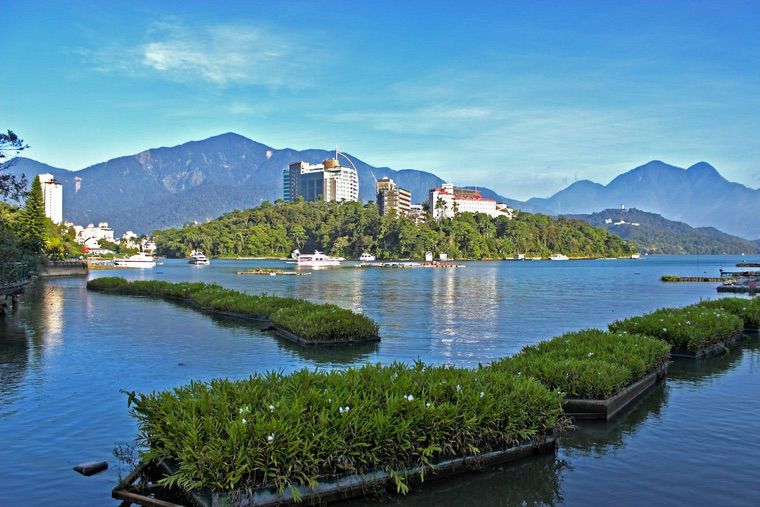 giardino galleggiante a Taiwan