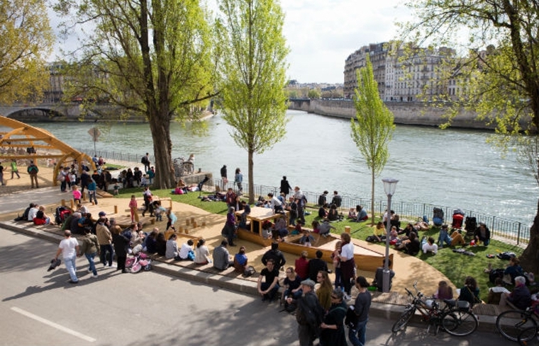 Rives de Seine park Párizsban