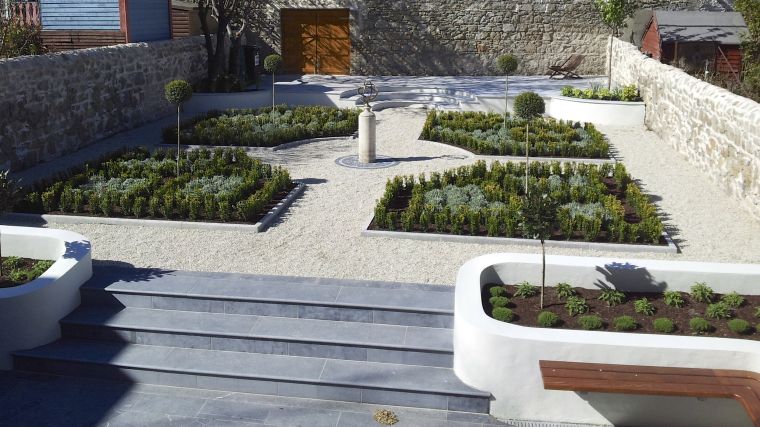 現代的な庭のデザインのアイデア