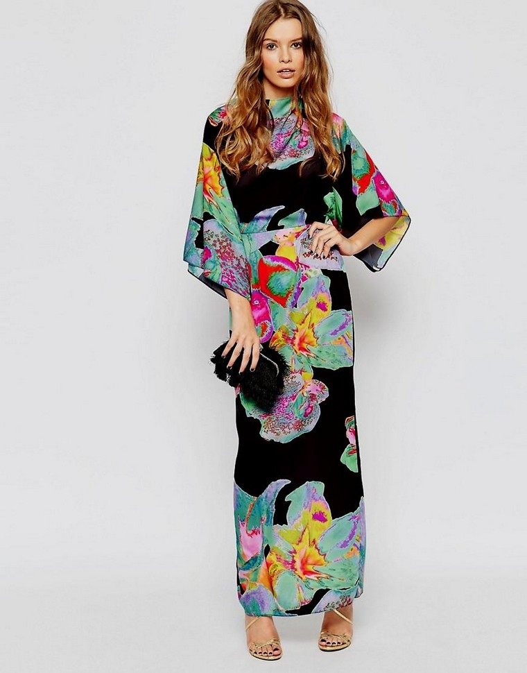 kimono-haljina-duga-žena-trend