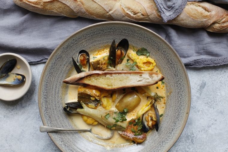 Zuppa di cozze alla francese