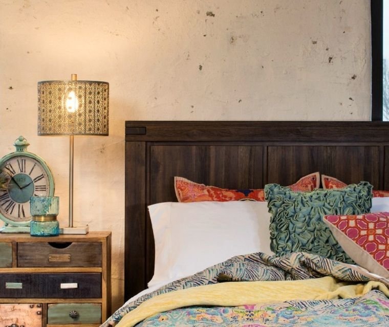 idea camera da letto rustica boho