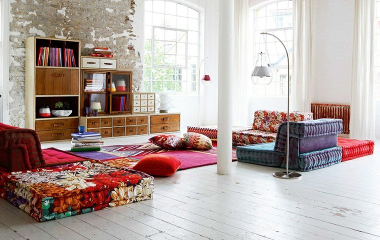 salone deco in stile boho chic