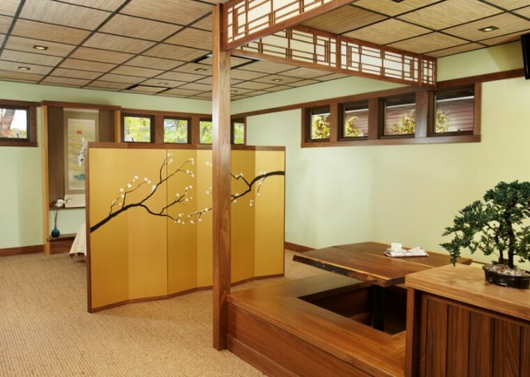 hagyományos-japán-ház-természetes-dekorációs-alkotás-bois-ecran-separation-piece-bonsai