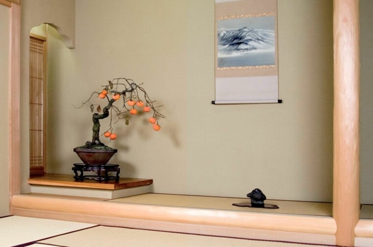 tradicinis japoniškas namas-interjero planas-apdaila-tokonoma-bonsai