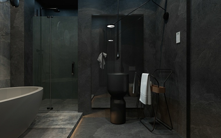 idee per arredare il bagno grigio