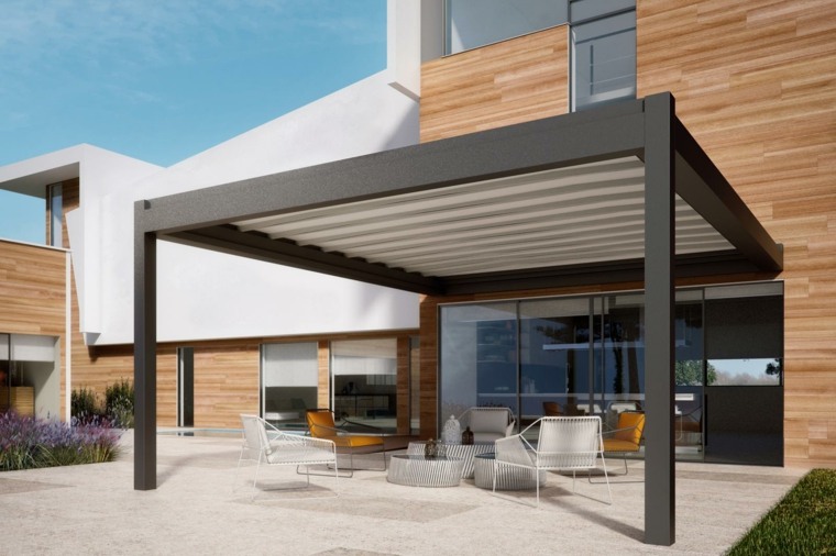 moderni terasa pergola deco