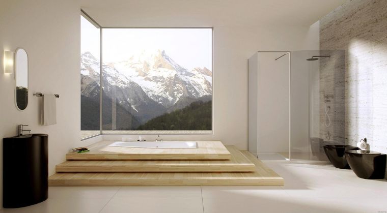 Zen kupaonska slika u modernom stilu