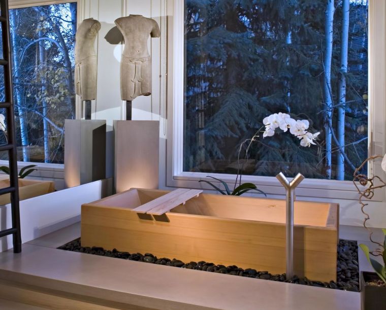 Primjer Zen kupaonice orijentalnog dizajna