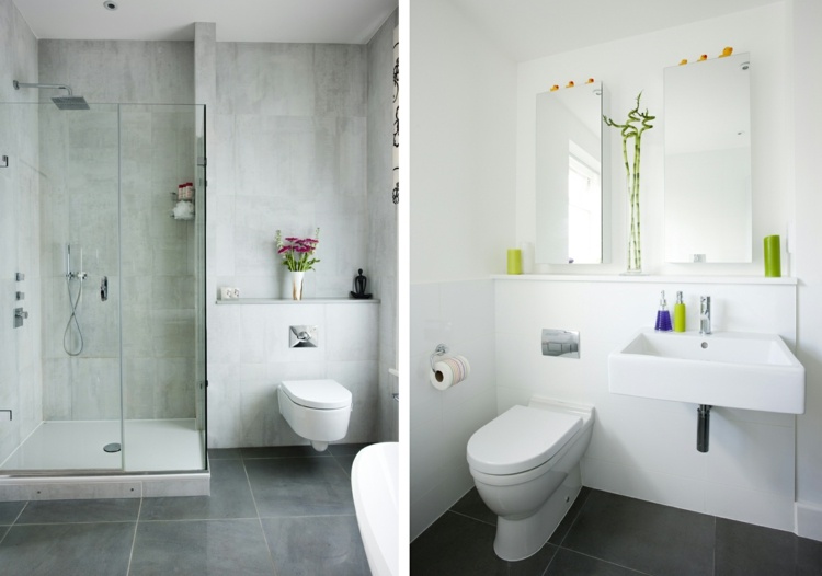 modern fehér fürdőszoba
