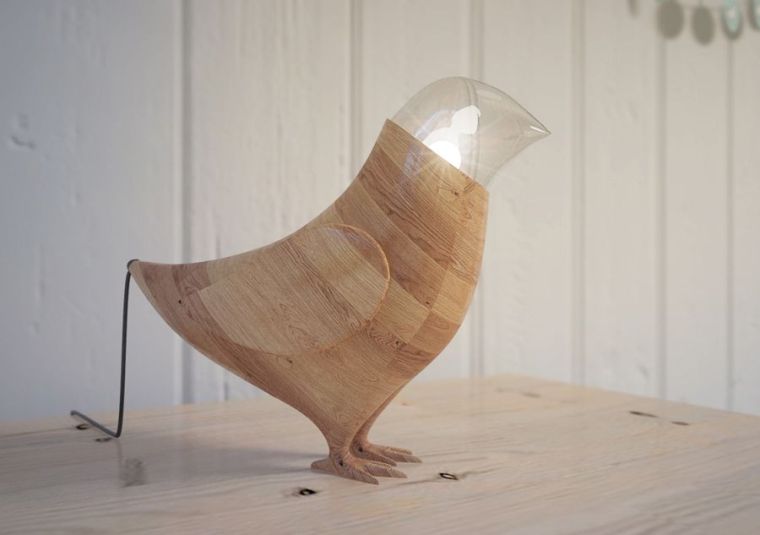 modern stílusú fából készült lámpa dekoráció