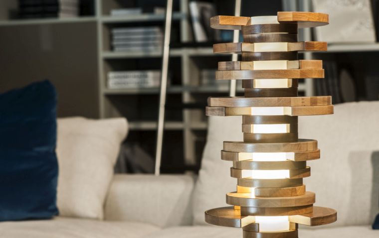 idee moderne per decorare lampade in legno