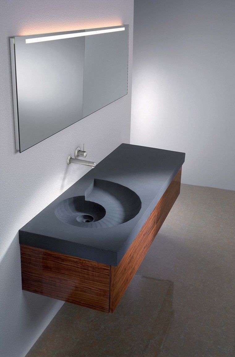 modern fürdőszoba mosdó belsőépítészeti elrendezés