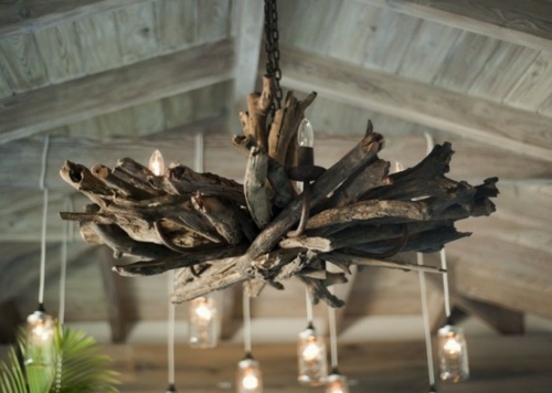 eredeti DIY fa lámpa