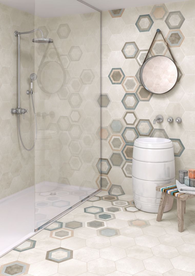 modern dizájn porcelán kőből készült csempe fürdőszobai falburkolat