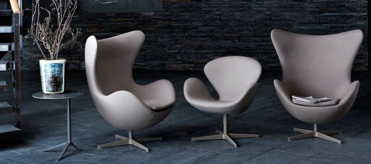stolica za jaja koža moderan jacobsen dizajn