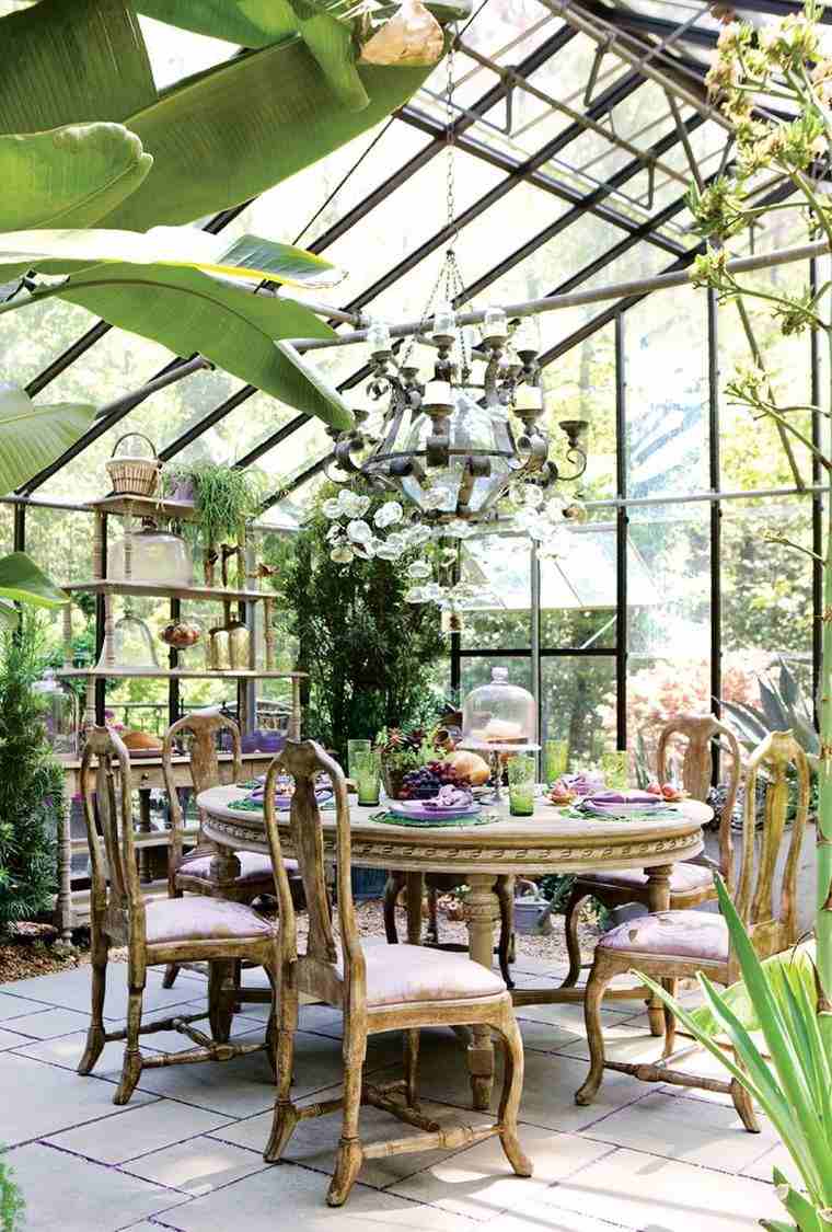 giardino d'inverno sala da pranzo-deco in vetro